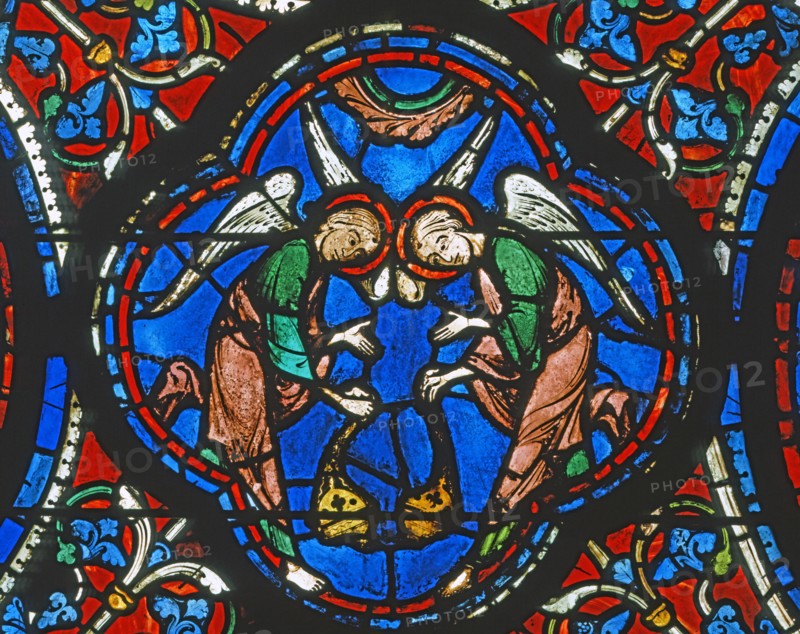 Vitrail de la cathédrale Notre-Dame de Chartres.
