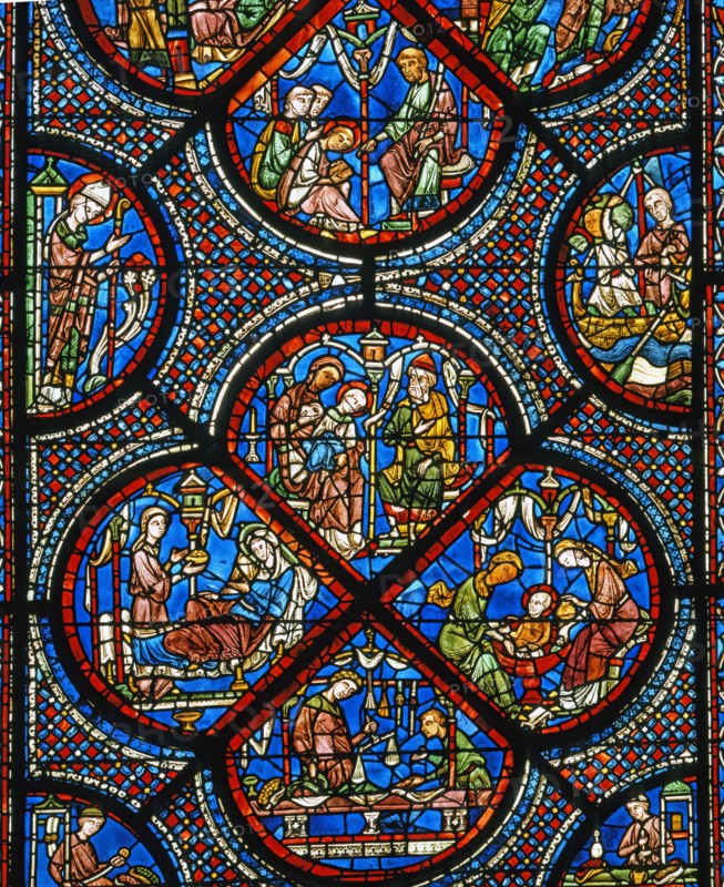 Vitrail de la cathédrale Notre-Dame de Chartres