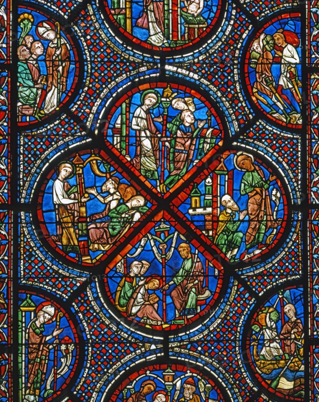 Vitrail de la cathédrale Notre-Dame de Chartres