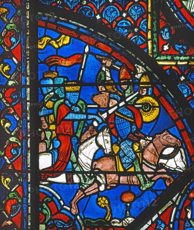 Vitrail de la cathédrale Notre-Dame de Chartres.