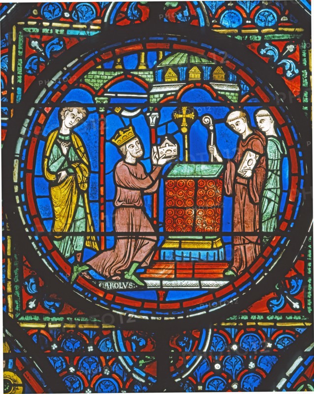 Vitrail de la cathédrale Notre-Dame de Chartres.