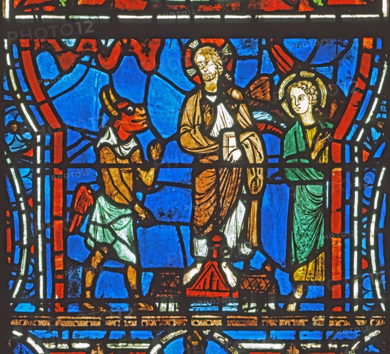 Vitrail de la cathédrale Notre-Dame de Chartres.