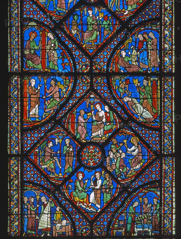 Vitrail de la cathédrale Notre-Dame de Chartres
