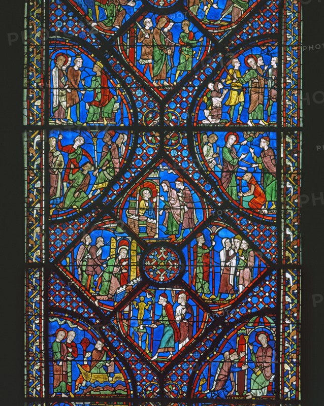 Vitrail de la cathédrale Notre-Dame de Chartres