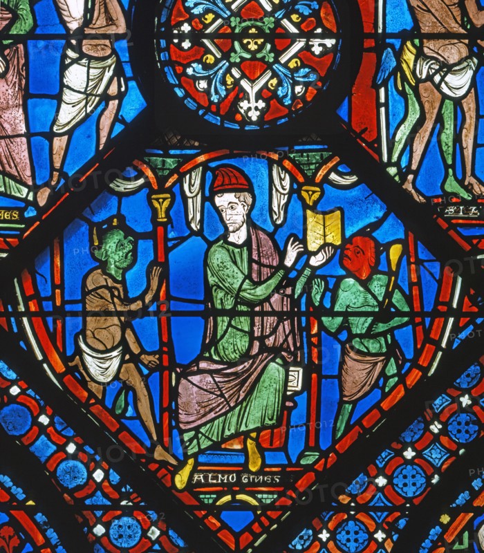 Vitrail de la cathédrale Notre-Dame de Chartres.