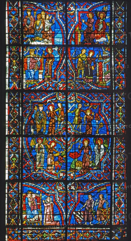 Vitrail de la cathédrale Notre-Dame de Chartres