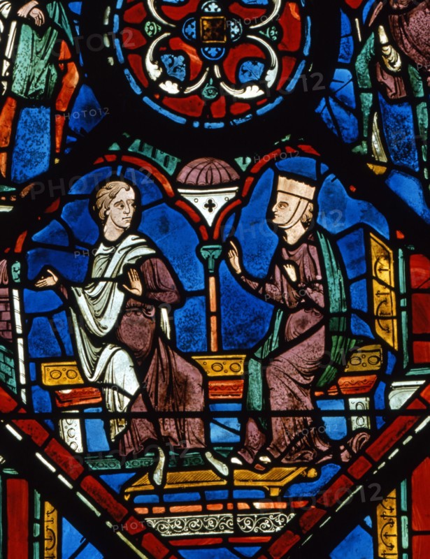 Vitrail de la cathédrale Notre-Dame de Chartres.
