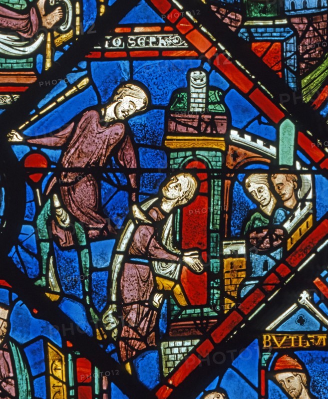 Vitrail de la cathédrale Notre-Dame de Chartres.