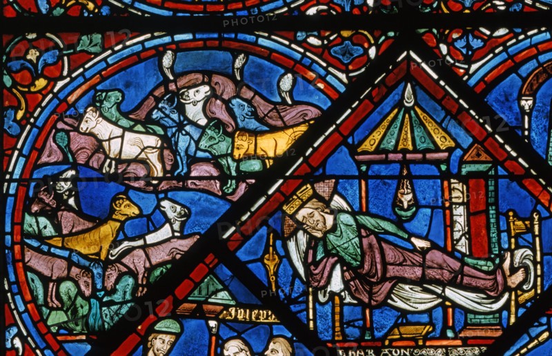 Vitrail de la cathédrale Notre-Dame de Chartres.