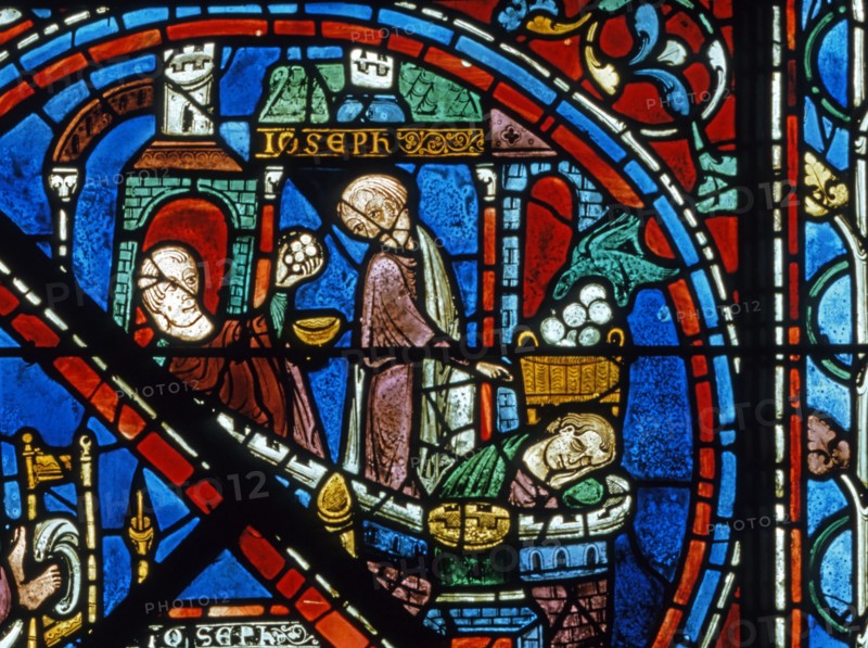 Vitrail de la cathédrale Notre-Dame de Chartres.