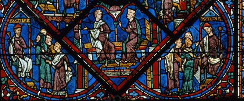 Vitrail de la cathédrale Notre-Dame de Chartres.