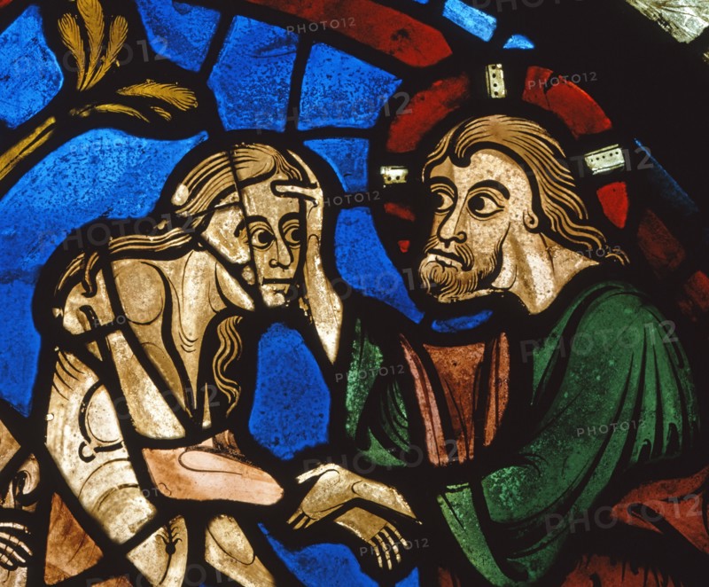 Vitrail de la cathédrale Notre-Dame de Chartres.