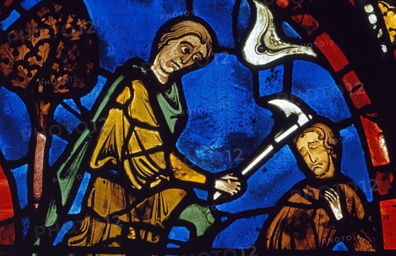 Vitrail de la cathédrale Notre-Dame de Chartres.