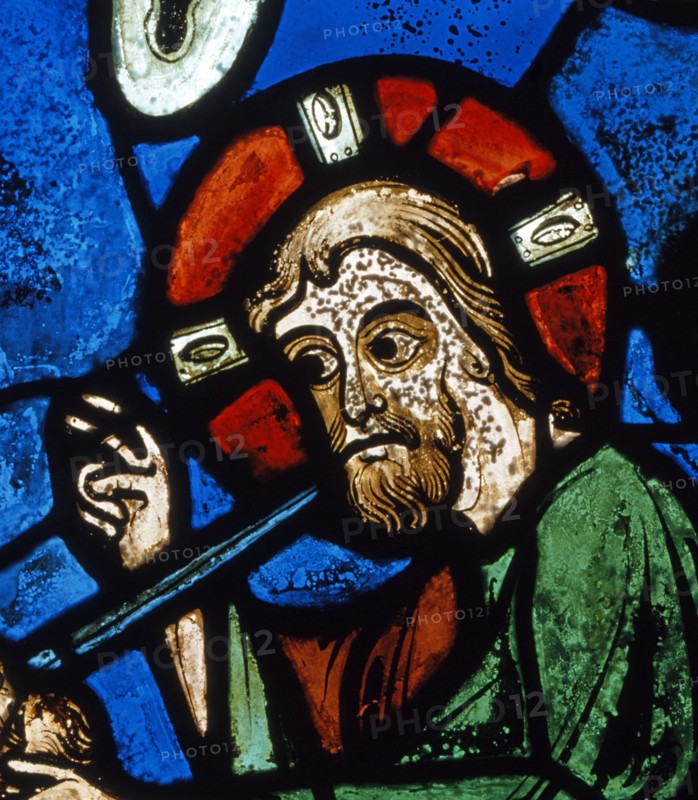 Vitrail de la cathédrale Notre-Dame de Chartres.