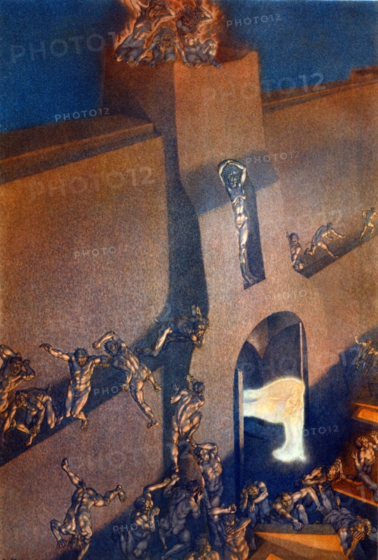 "La Divine Comédie", l'Enfer : L'ange envoyé par Dieu ouvre à Dante et Virgile les portes de la ville enflammée de Dité