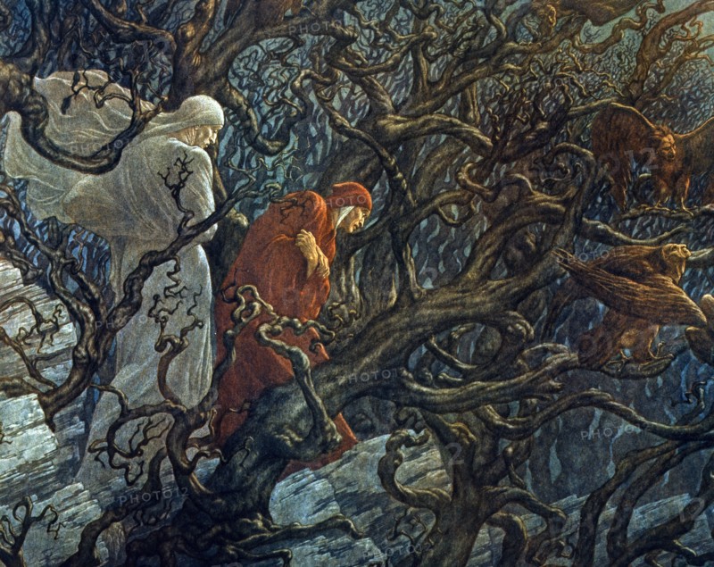 "The Divine Comedy", Inferno: The Forest of Suicides (detail)