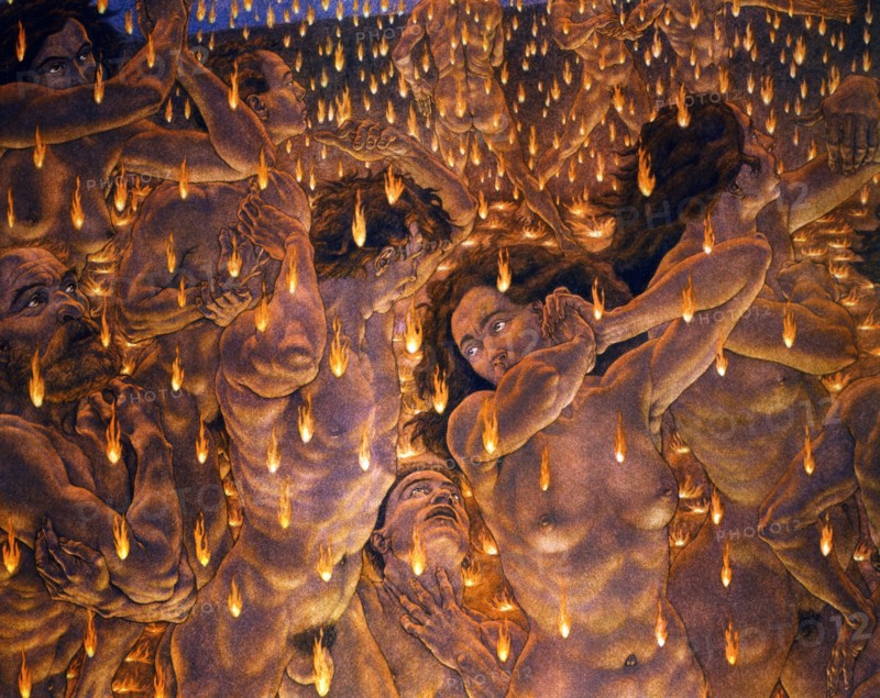 "The Divine Comedy", Inferno: the Violent Against Nature (detail)