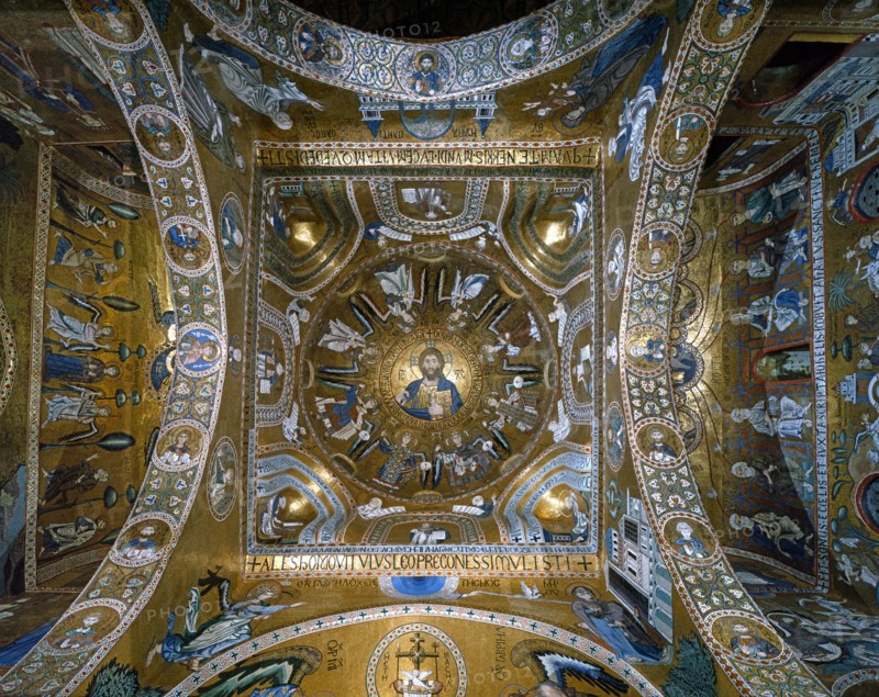 Coupole de la chapelle palatine de Palerme