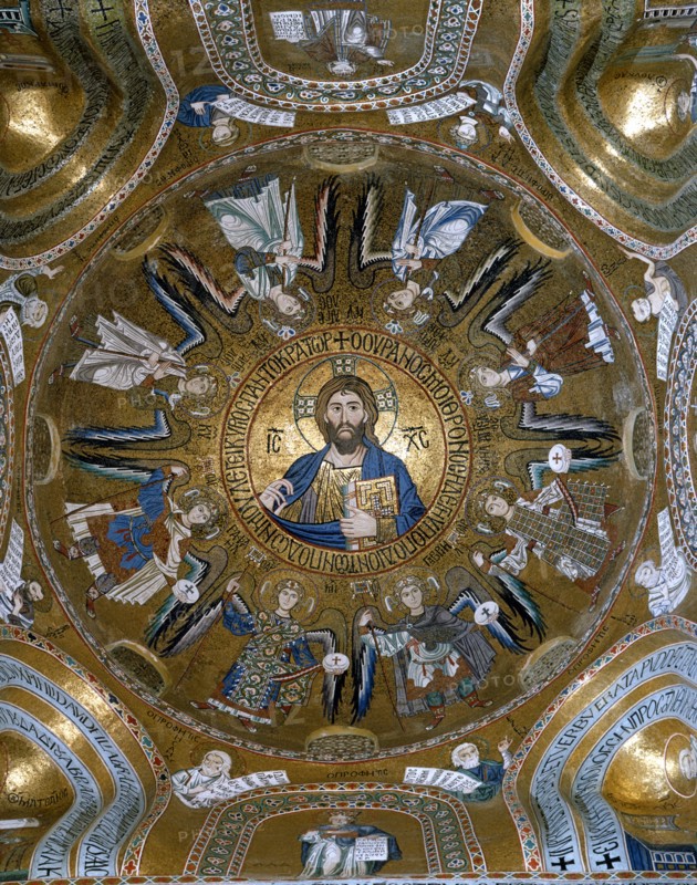 Coupole de la chapelle palatine de Palerme