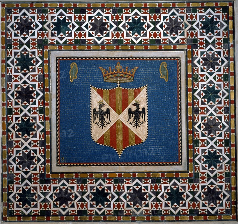 Trône royal de la chapelle palatine de Palerme (détail)