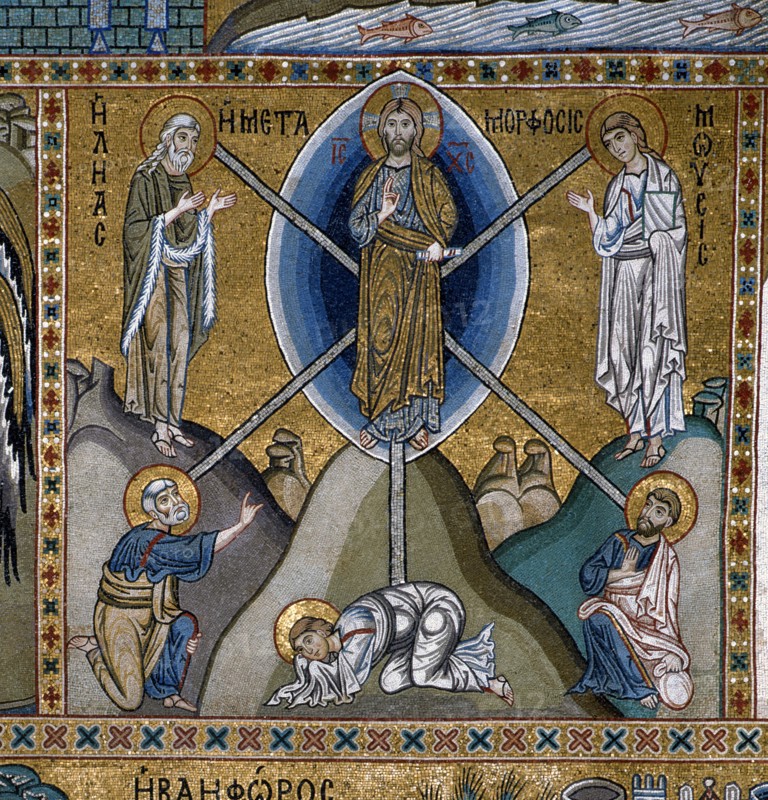 La Transfiguration. Mosaïque de la chapelle palatine de Palerme