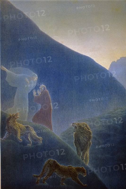 "La Divine Comédie", l'Enfer : Dante et Virgile attaqués par 3 fauves
