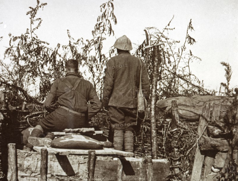 Soldats américains sur le front italien
