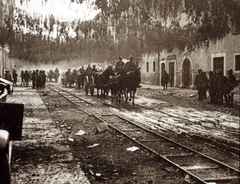 Troupes italiennes à Rovereto en 1918