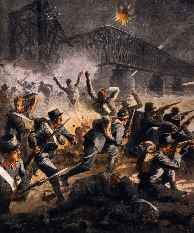 Début de la guerre entre l'Autriche et la Serbie en août 1914