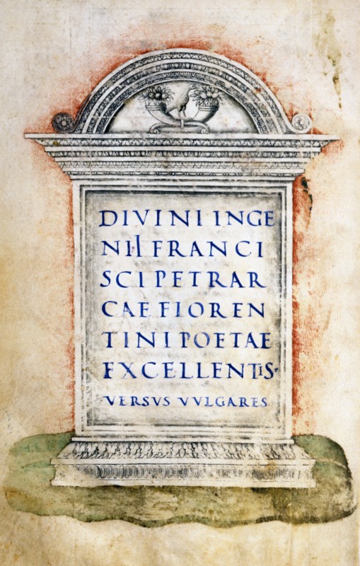 Page of "Canzoniere e I Trionfi", by Petrarque