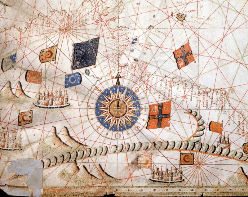 Marine chart of the Mediterranean Basin, the Black Sea and the Azov Sea