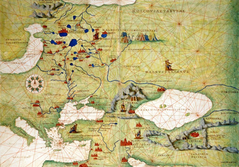 Carte de la Russie et du Moyen Orient