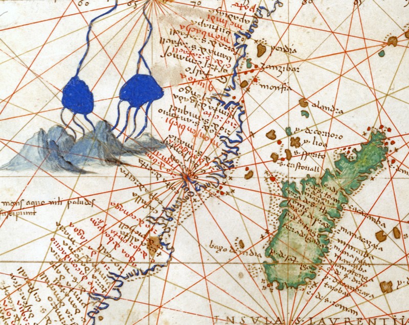 Map of the Indian Ocean