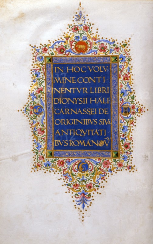 Manuscrit "De originibus sive antiquitatibus Romanorum"