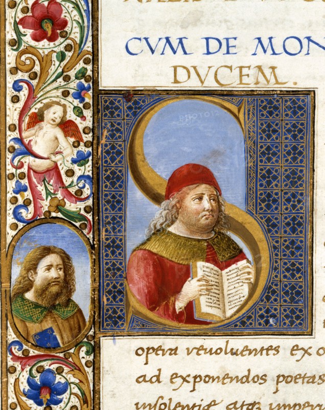Letter with the portrait of Juvenal