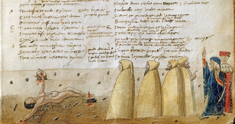 "La Divine Comédie", l'Enfer : le cortège des hypocrites, et Caïphas cloué au sol