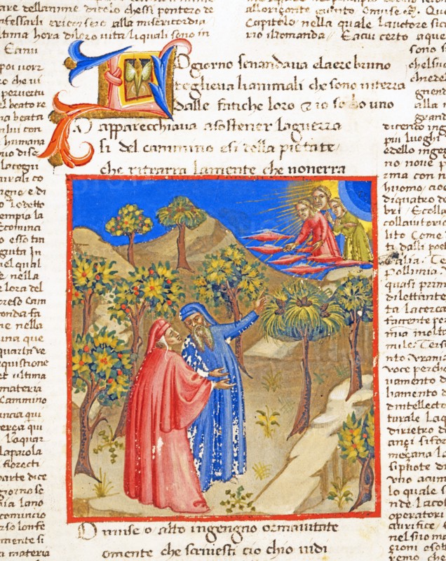 "The Divine Comedy", Hell: Virgil shows Dante the way to salvation
