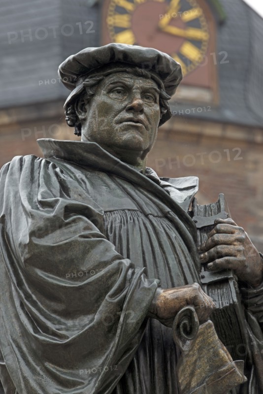 Statue de Martin Luther à Eisleben (détail)