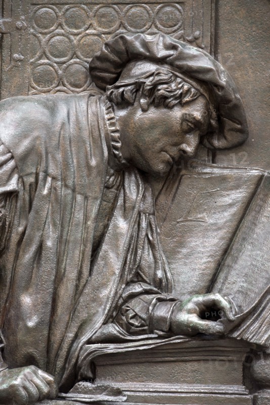 Martin Luther translating the Bible into German