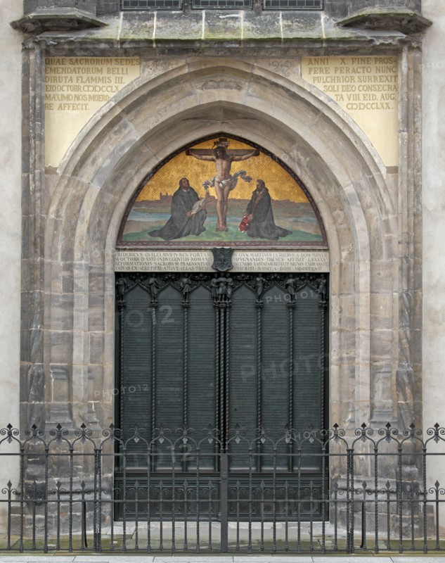 Portail de la Schlosskirche de Wittemberg