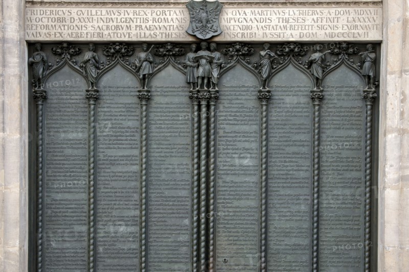 Portail de la Schlosskirche de Wittemberg (détail)