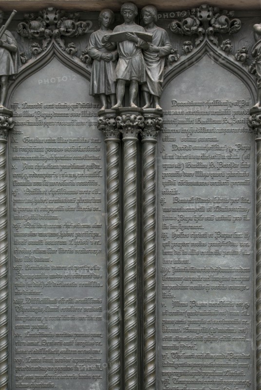 Portail de la Schlosskirche de Wittemberg (détail)