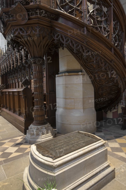 Tombe de Martin Luther dans la Schlosskirche de Wittemberg