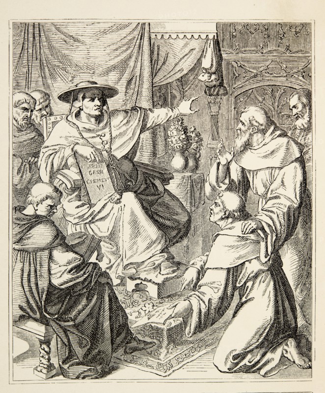 The life of Martin Luther: Luther in front of Cajetan