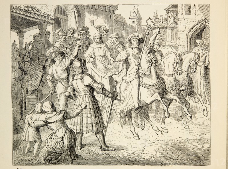 Martin Luther's life: Arrival of Martin Luther's cortege in Worms