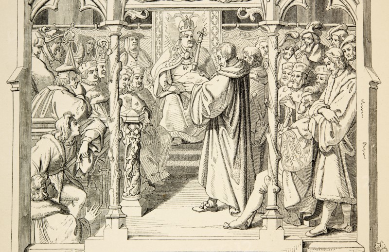 La vie de Martin Luther : Présentation de la "Confession d'Augsbourg", en 1530.