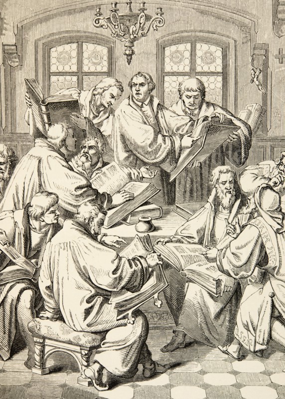 La vie de Martin Luther : Luther et ses collaborateurs traduisent La Bible