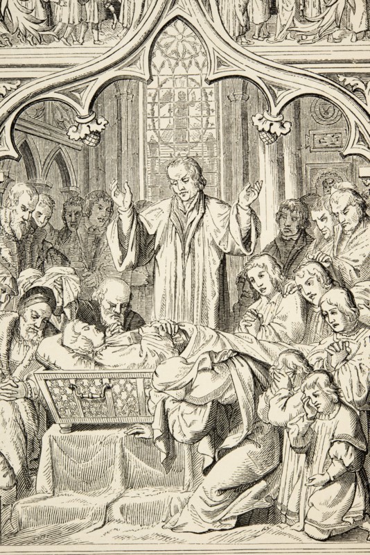 La vie de Martin Luther : Luther sur son lit de mort