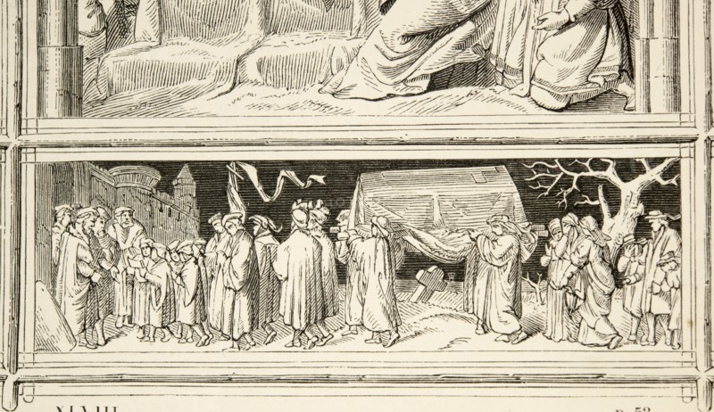 Martin Luther's Life: Dark procession taking Luther's coffin to the cemetery