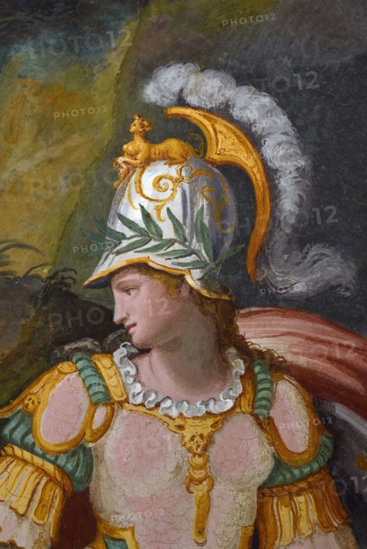 Allori, Pallas Athéna apparait à Ulysse et le transforme en vieillard mendiant (détail)